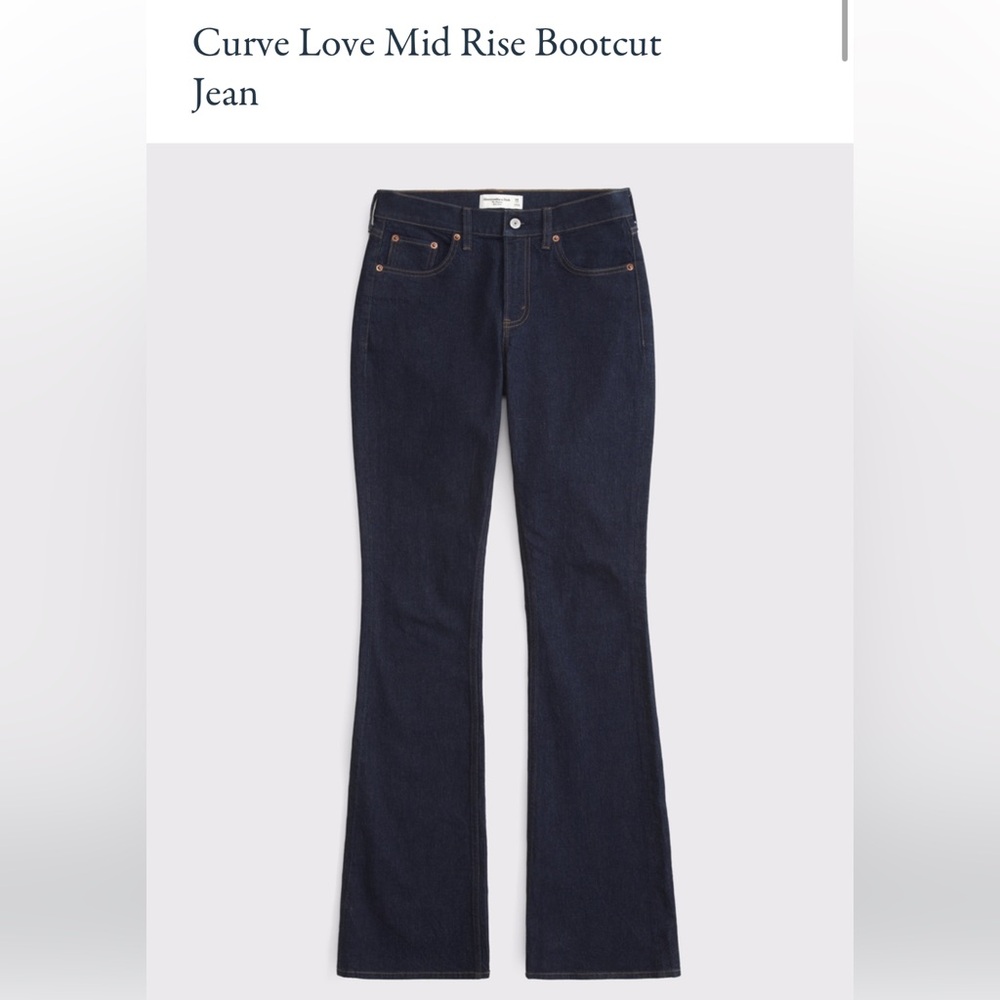 Abercrombie and Fitch Mid Rise Bootcut Jean (Curve Love 30 SHORT)
